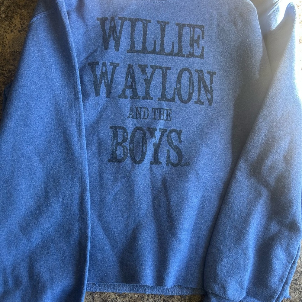 Willie Waylon and The Boys Blue Sweatshirt